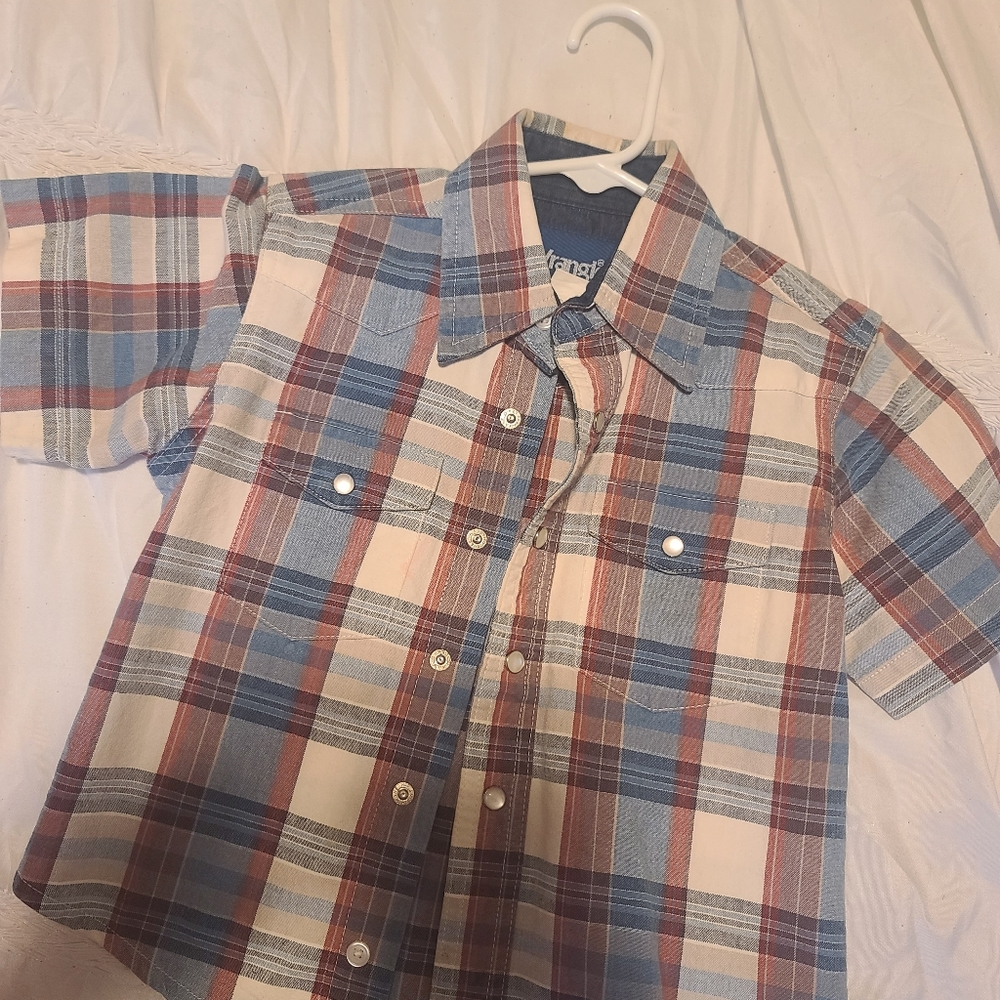 Wrangler little boy cowboy shirt.